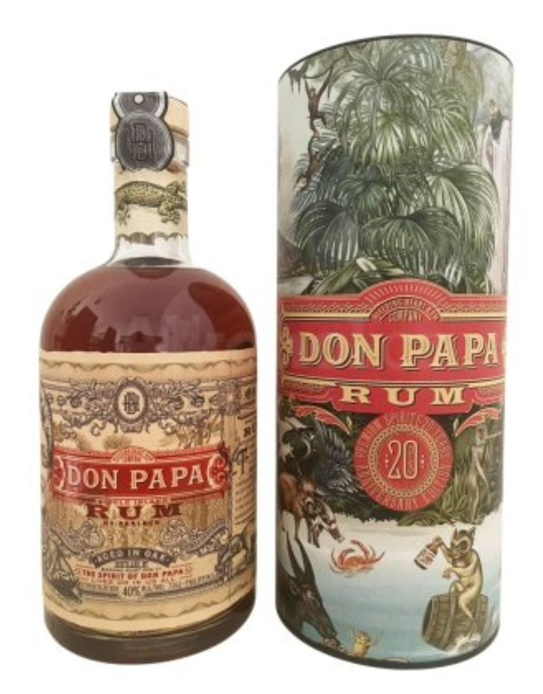 Don Papa Single Island 20th Premium Spirits Jubiläums Tube, streng Limitiert, 0,7L, 40%