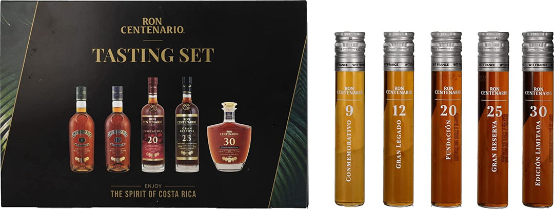 Ron Centenario (9/12/20/25/30) TASTING SET 40% Vol. 5x0,05l in Geschenkbox