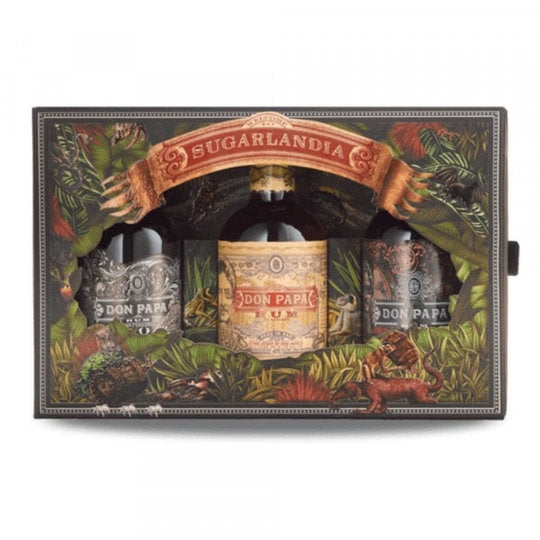 Don Papa Premium 3er Pack Geschenkset alc. 40% Small Batch, 43%, 45% vol 3x0,2L Don Papa