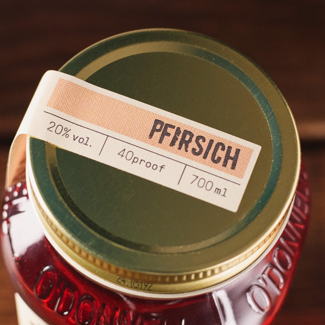 O'Donnell Moonshine - Pfirsich Likör (700ml) - Handwerklich hergestellte Spirituosen aus Berlin - Sommer Edition