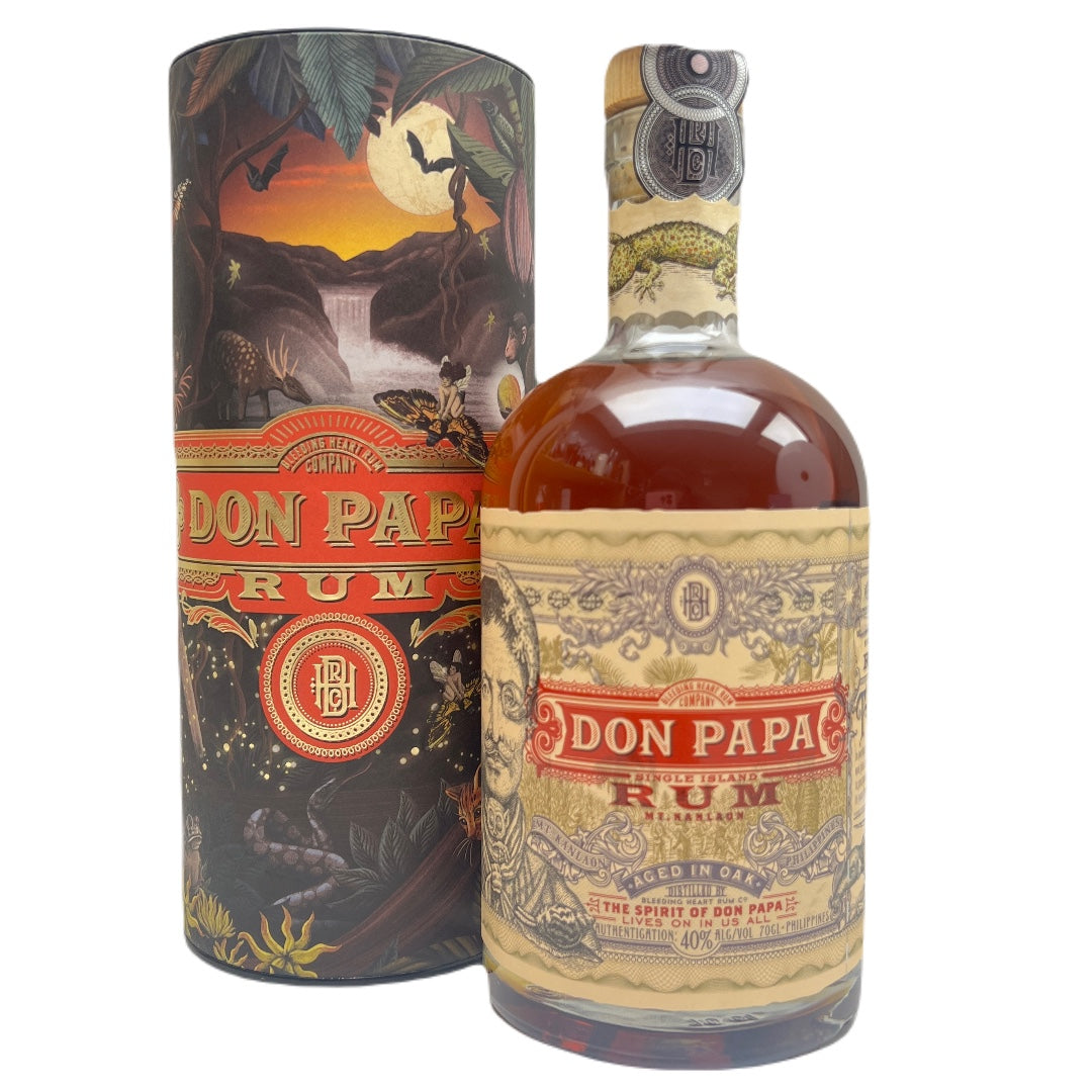 Don Papa 7 Jahre Single Island in der neuen "End of the Year" Christmas Tube.