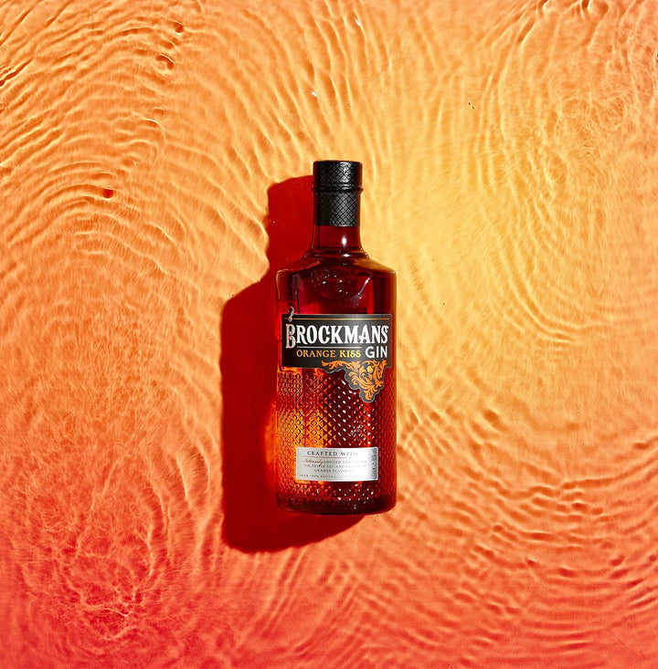 Brockmans Gin Orange Kiss I Gin mit valencianischen Orangen und Triple Sec I ein Sonnenuntergang in einer Flasche I Sundowner I 0,7l I 40%