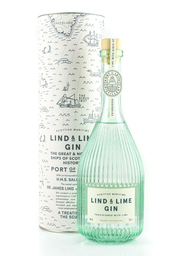 Lind & Lime Gin Geschenkbox mit Halstuch 44.0% 0,7l