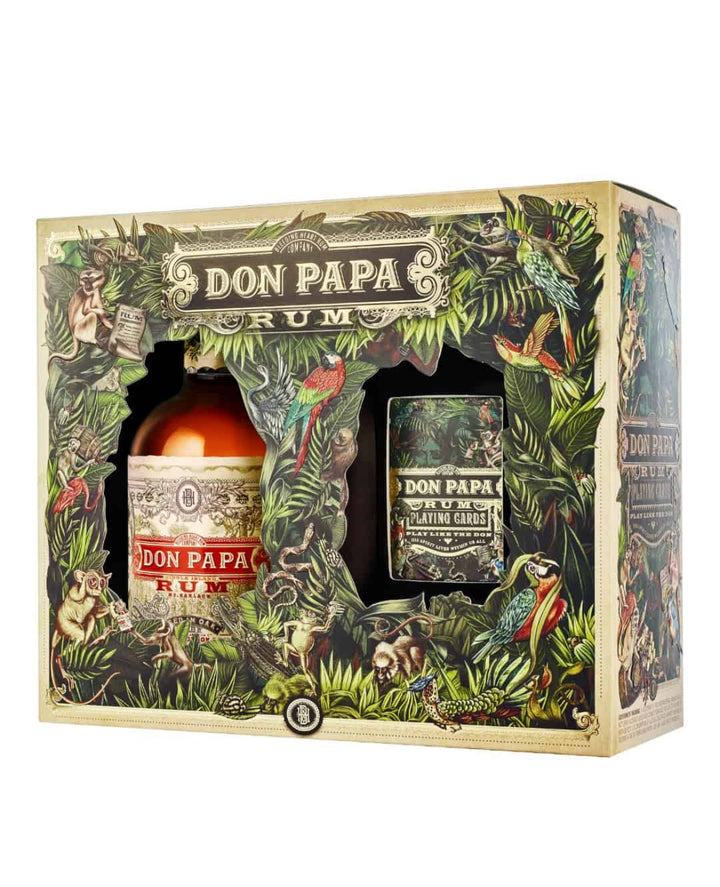Don Papa 7 Years Single Island Geschenkbox mit Spielkarten 0,7L 40%Vol