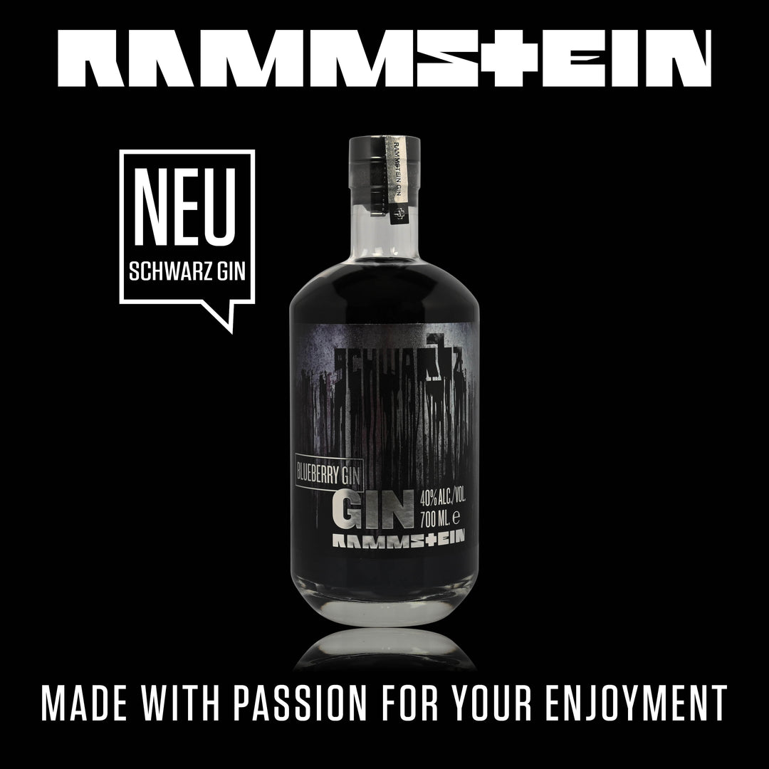 Rammstein Black Gin Schwarz ( HEIDELBEERE GIN ) 40% Vol. 0,7 Liter Batch 1