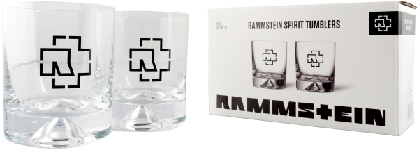 Rammstein Rum (1 x 0.7 l) + Rammstein Tumbler ”Logo” 2er Box 0,29l Glas im Set By Lange Theke Besuche den Rammstein-Store pc