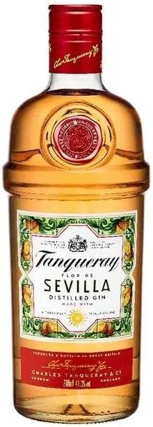 Tanqueray Flor de Sevilla | Destillierter Gin | mit Orangengeschmack | Ausgezeichnet & aromatisiert | 5-fach destilliert auf englischem Boden | 41.3% vol | 0,7L