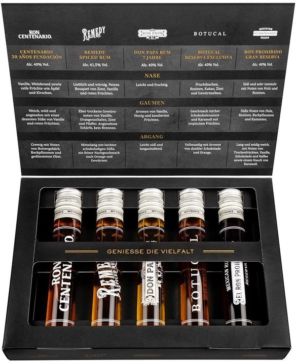 Sierra Madre Rum Tasting Set (5 x 50 ML)