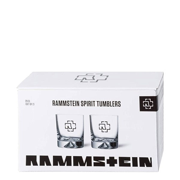 Rammstein Tumbler ”Logo” 2er Box 0,29l Glas, Offizielles Band Merchandise/ ab Ende Mai wieder verfügbar