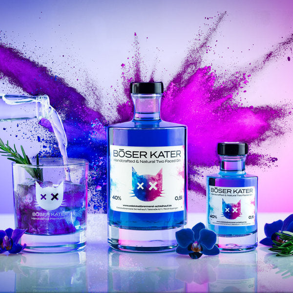 BÖSER KATER Two Faced Gin with color change (0.5 L) 40% Vol.