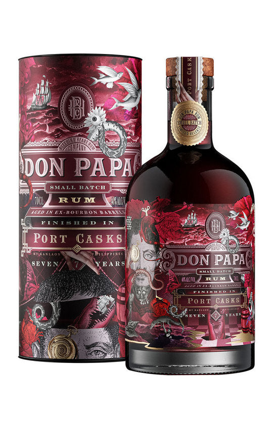 Don Papa Port Casks, Small Batch Limited (0,7 L) mit Tube